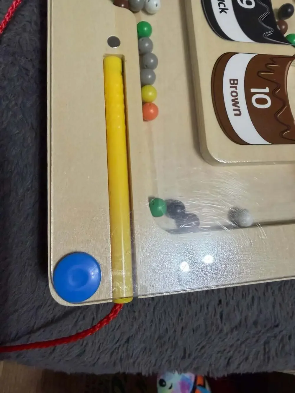 Gamenote Magnetic Color & Counting Maze Wooden Sorting Puzzle